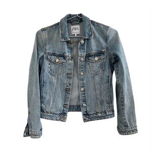 Zara Women's Blue Denim Jacket